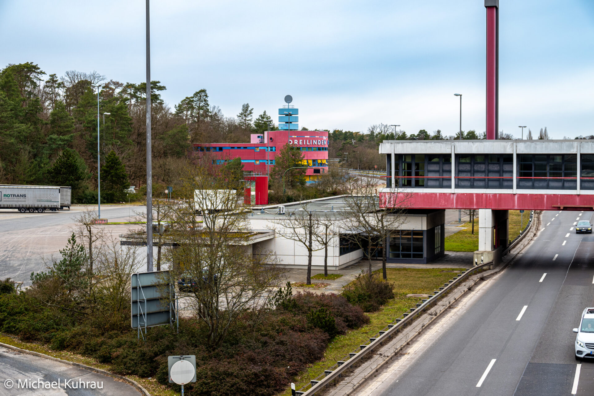 Alte Autobahn A115 zwischen Dreilinden Drewitz und Dreilinden